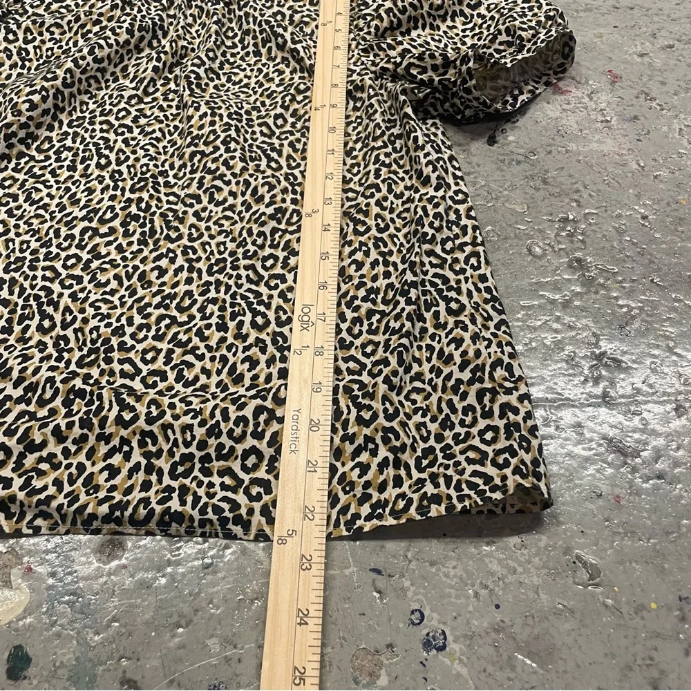 J. Crew Animal Print Puff Sleeve Blouse - Picture 4 of 4
